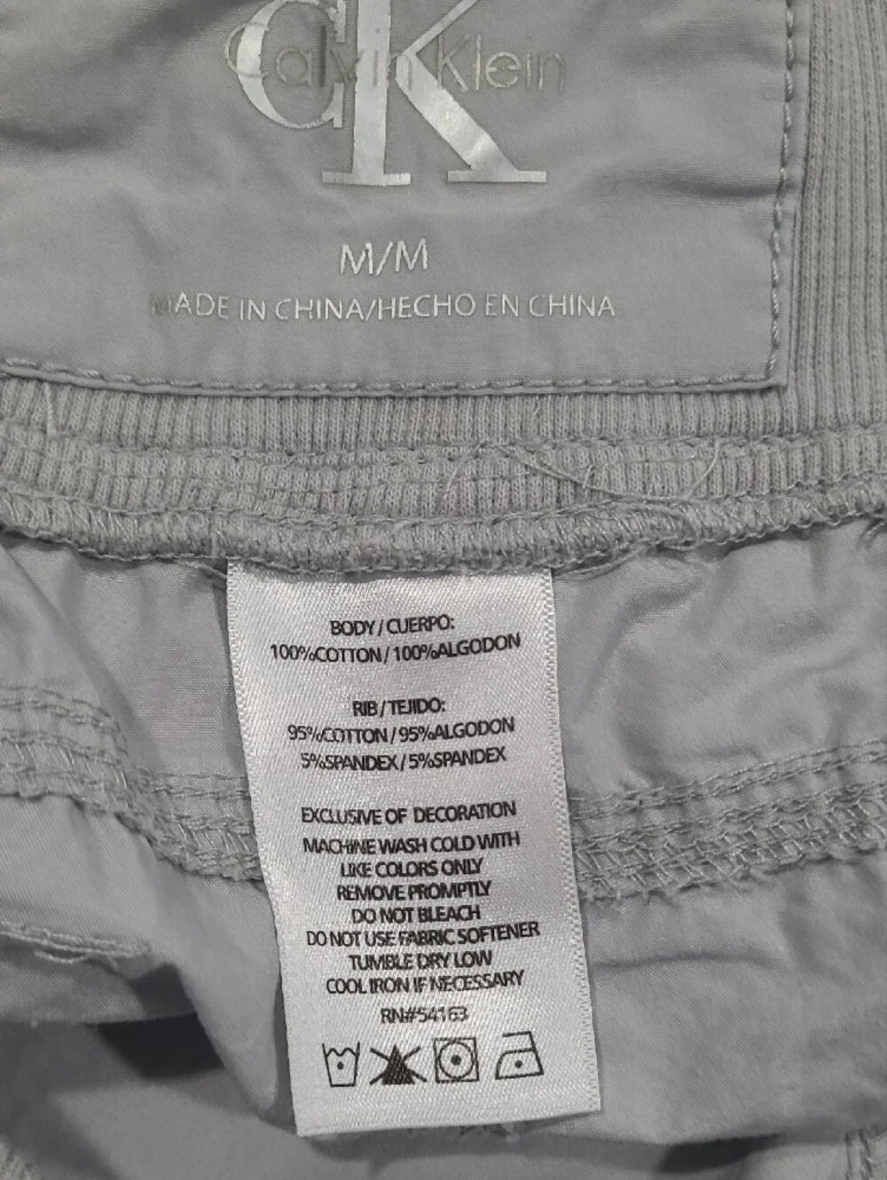 Calvin Klein Womens Light Gray Cargo Shorts - Casual Drawstring Waist Sz M/M